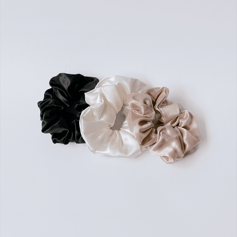 Silk Scrunchie - Set of Three